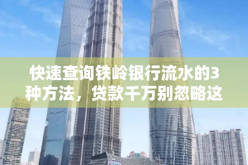 快速查询铁岭银行流水的3种方法，贷款千万别忽略这些细节！